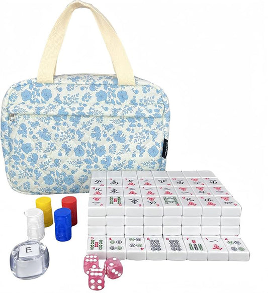 Modern fashion bag collection - Flower White Mahjong Set (166 pieces)