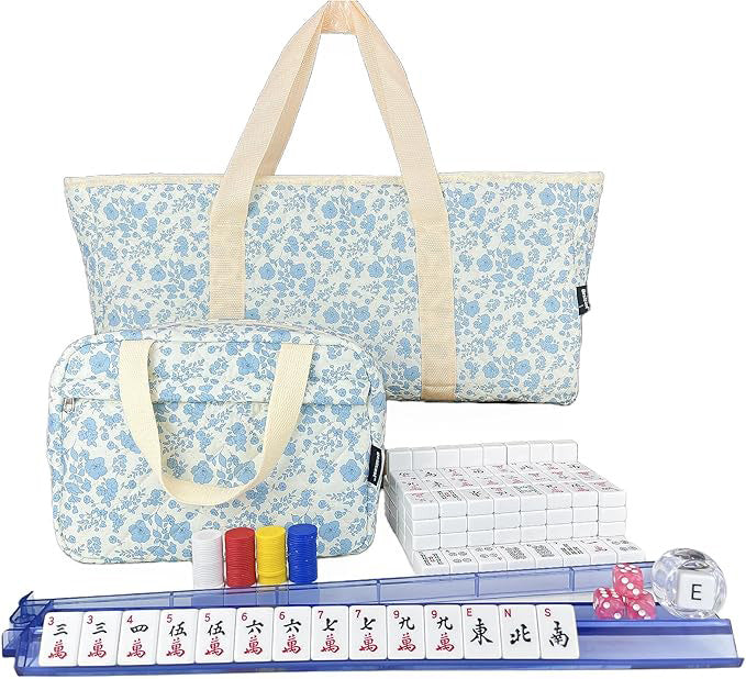 Modern fashion bag collection - Flower White Mahjong Set (166 pieces)