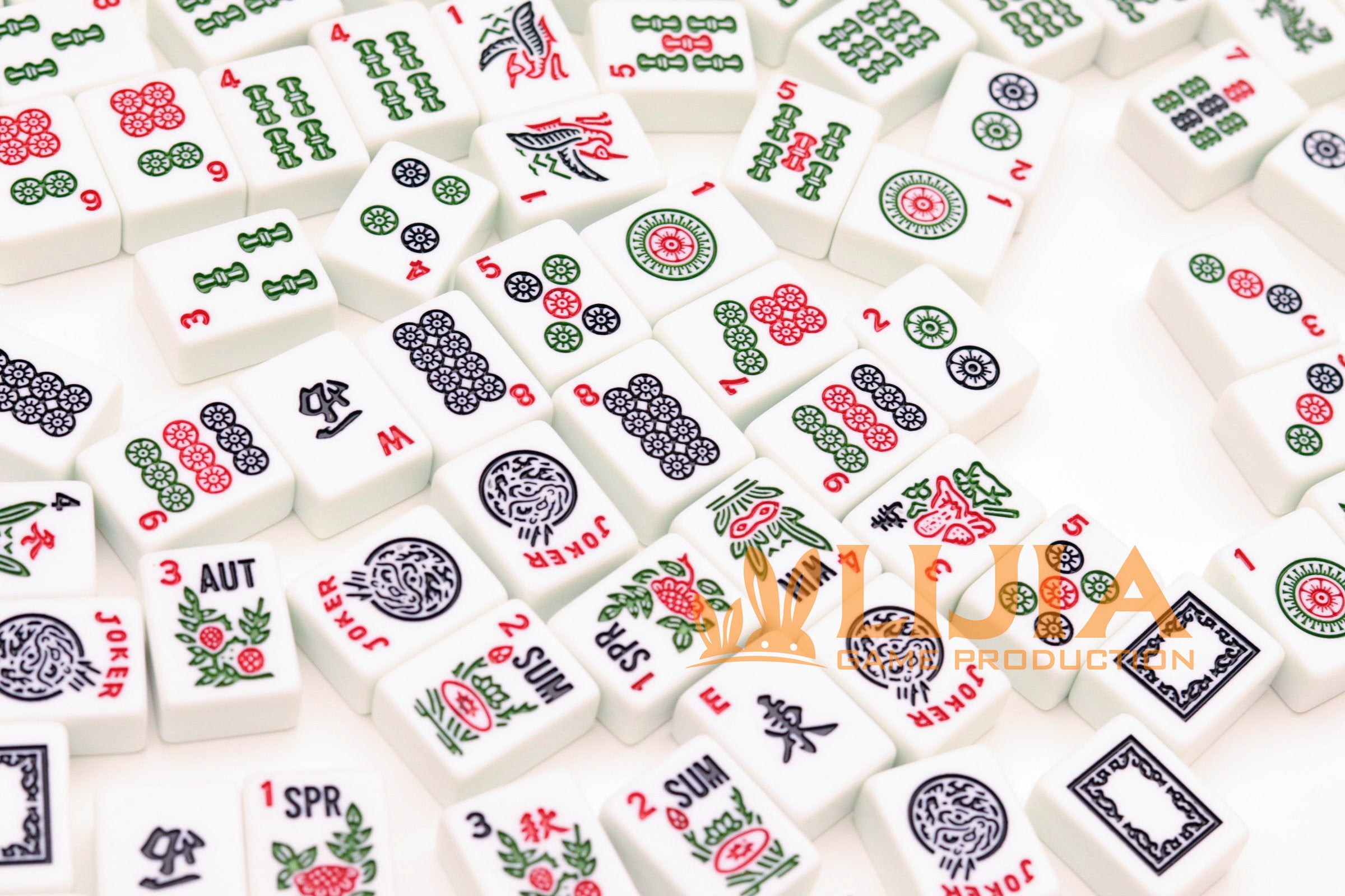 Standard American Mahjong Tiles 160 Pieces Premium Melamine Durable Long-Lasting