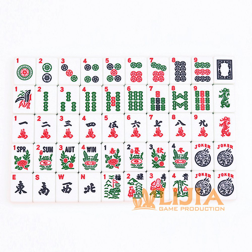 Standard American Mahjong Tiles 160 Pieces Premium Melamine Durable Long-Lasting