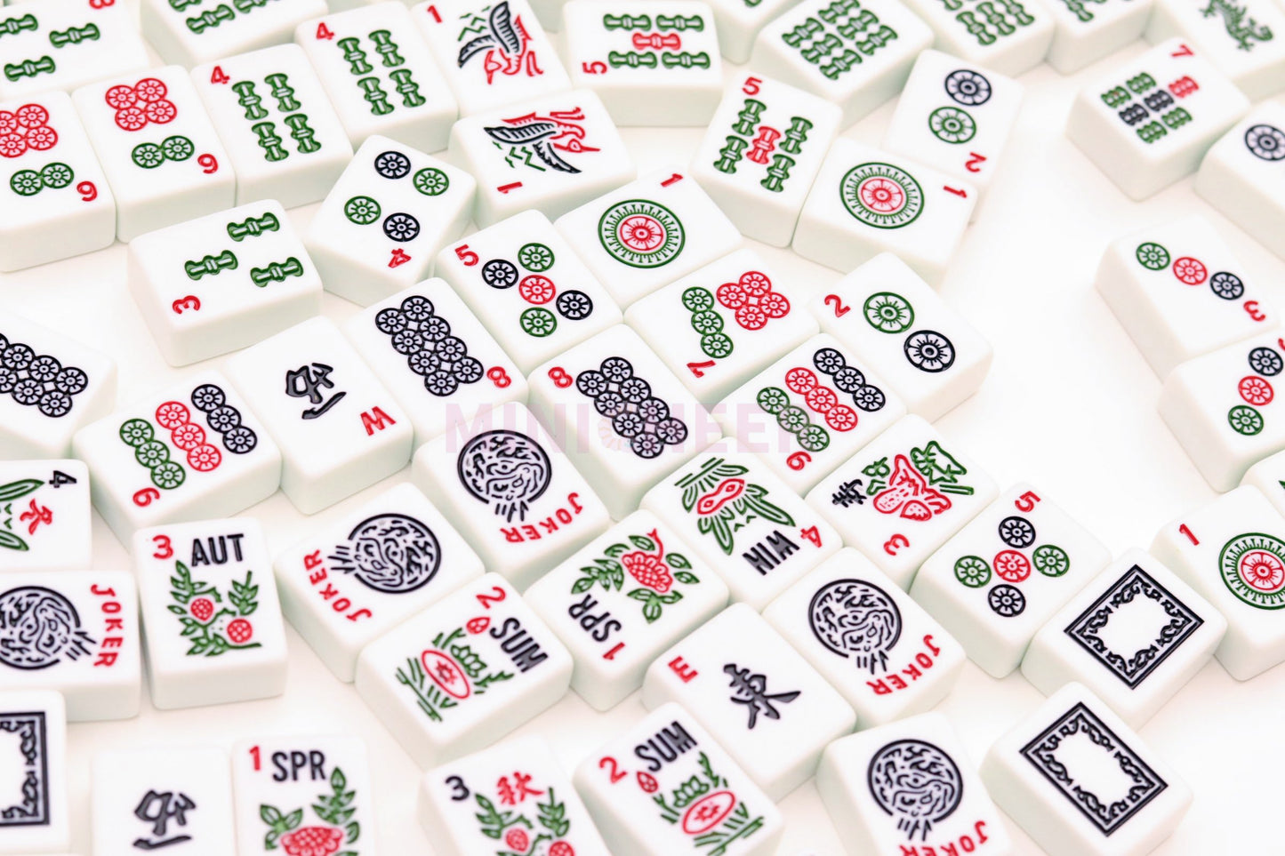 Standard American Mahjong Tiles 160 Pieces Premium Melamine Durable Long-Lasting