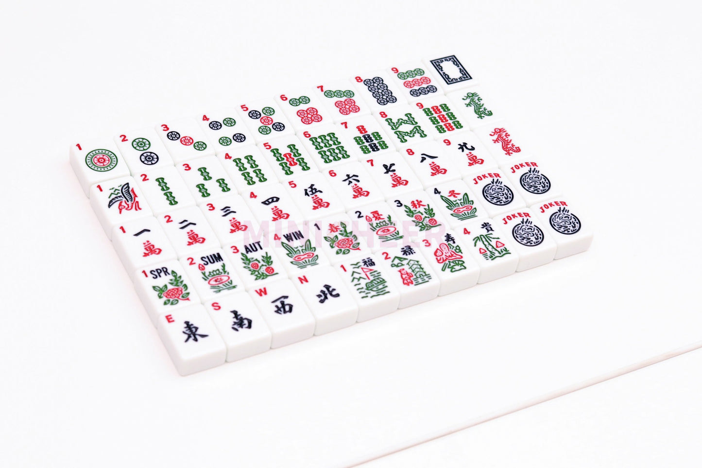 Standard American Mahjong Tiles 160 Pieces Premium Melamine Durable Long-Lasting